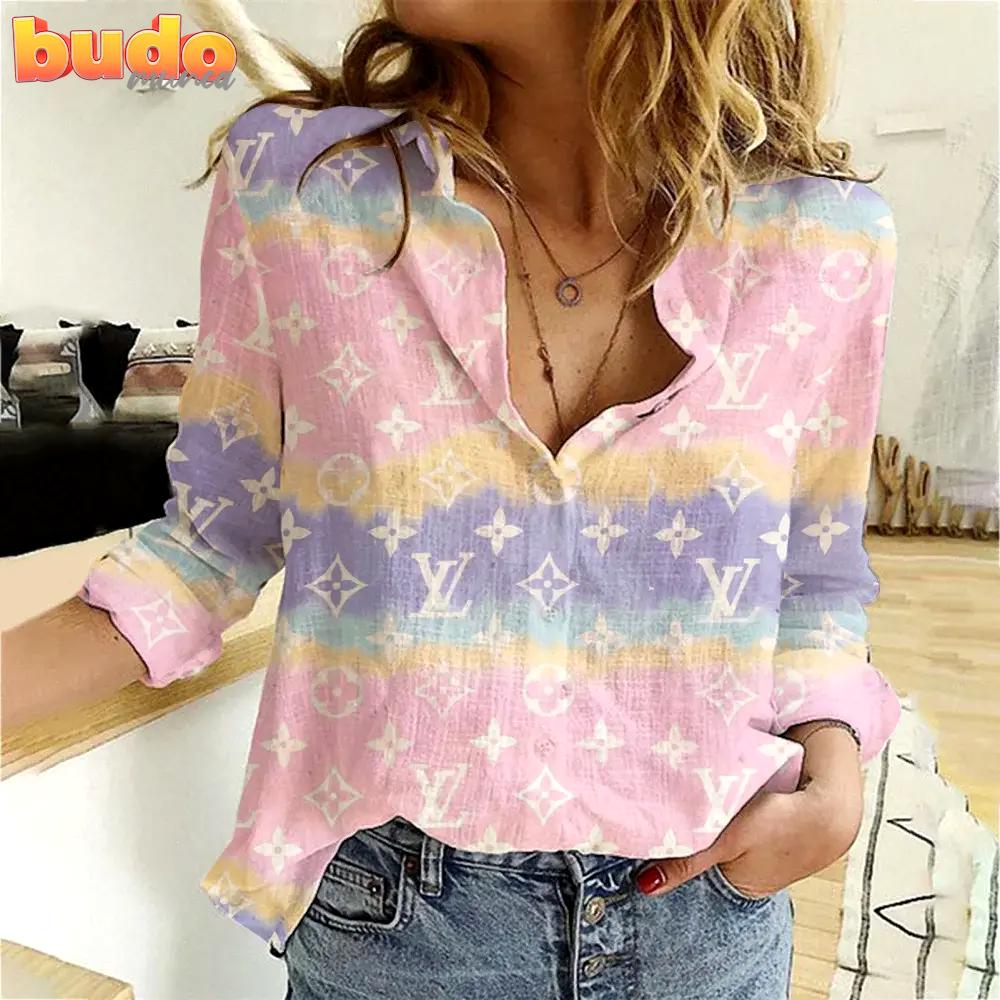 Limited edition louis vuitton women linen tshirt luxury