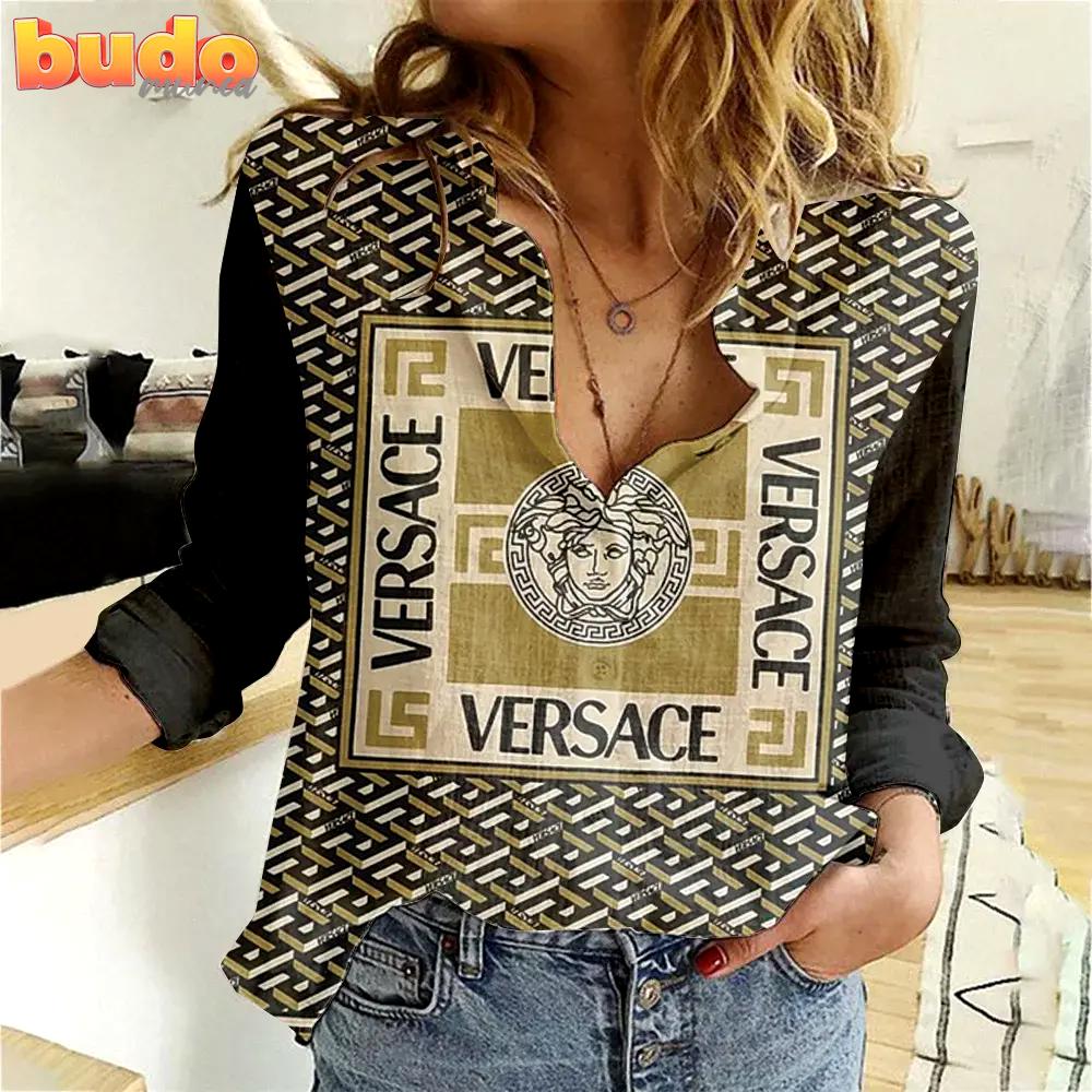 Limited edition versace women linen tshirt luxury
