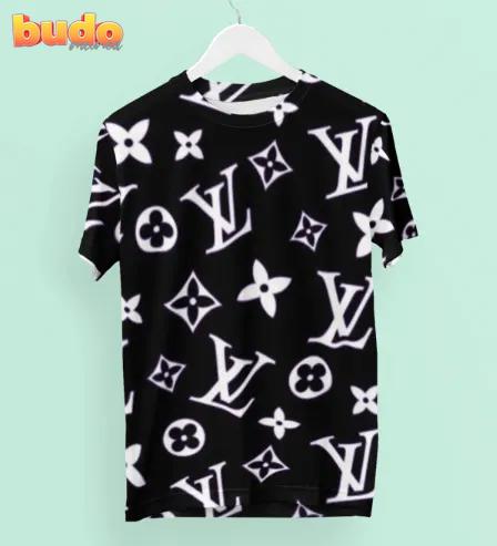 Louis vuitton black white luxury brand premium t-shirt outfit for men women