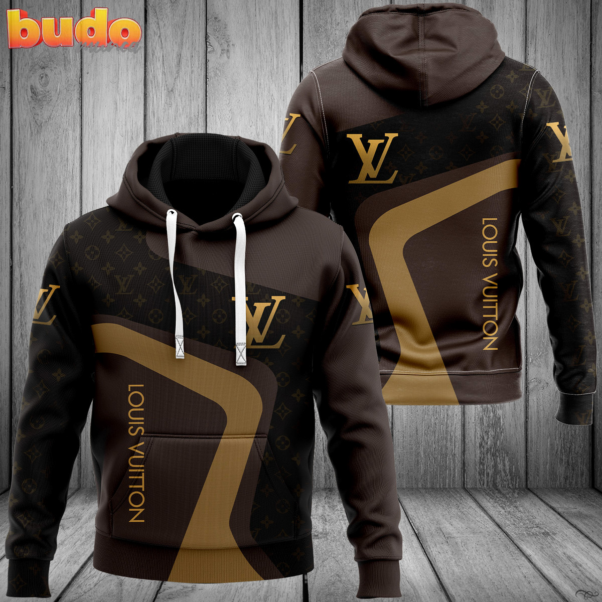 Louis vuitton brown fashion luxury brand hoodie for men women