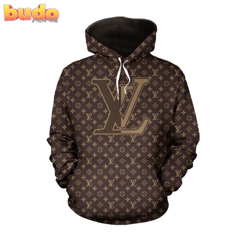 Louis vuitton brown hoodie luxury brand clothing clothes outfit for men women