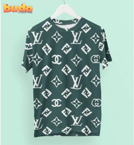 Louis vuitton chanel gucci fendi logo luxury brand premium t-shirt outfit for men women