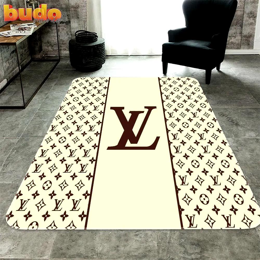 
                louis vuitton cream luxury fashion luxury brand premium rug carpet home decor
            