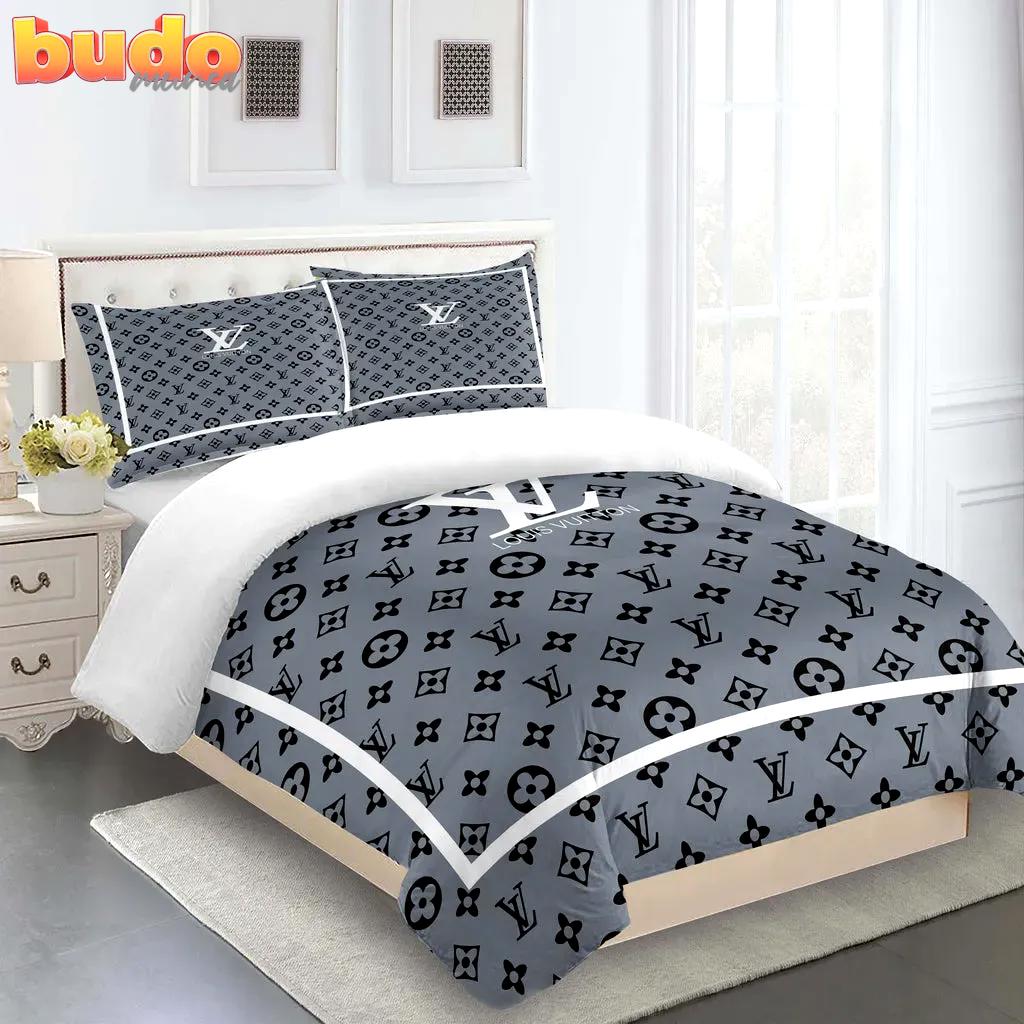 Louis vuitton fashion logo limited luxury brand bedding set home decor 22