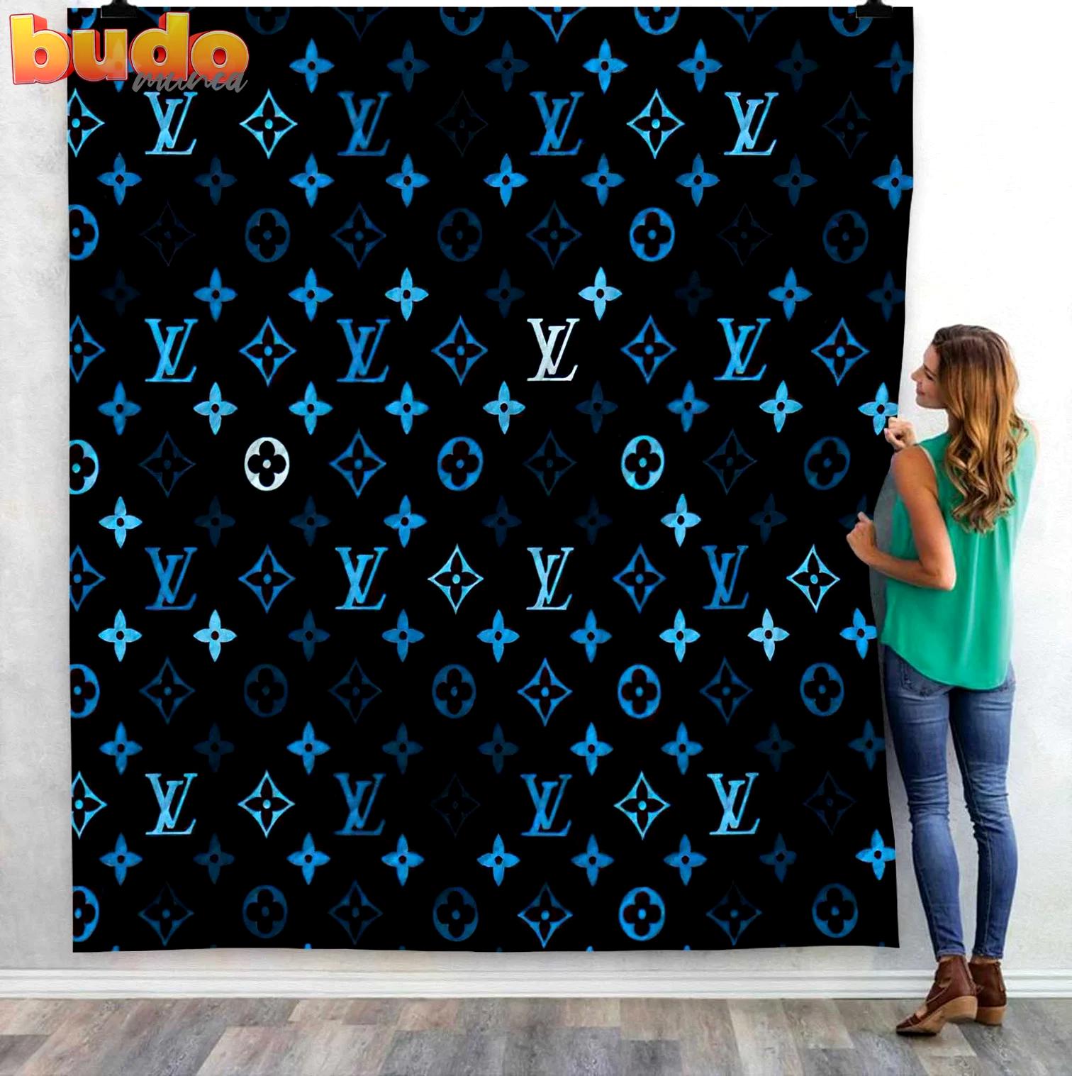 Louis vuitton fashion luxury brand premium blanket fleece home decor