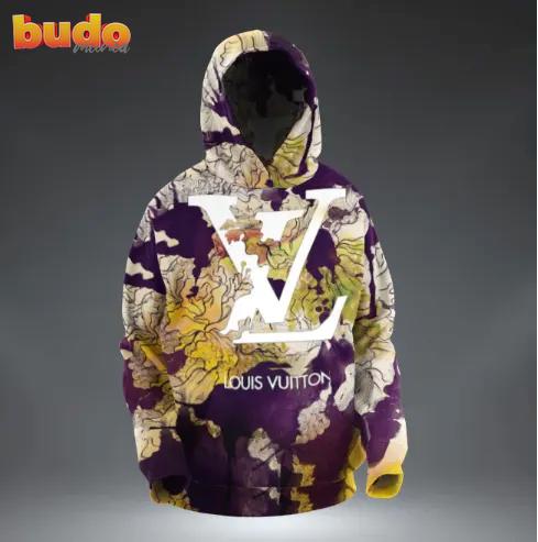 Louis vuitton flower hoodie luxury brand clothing clothes outfit for men