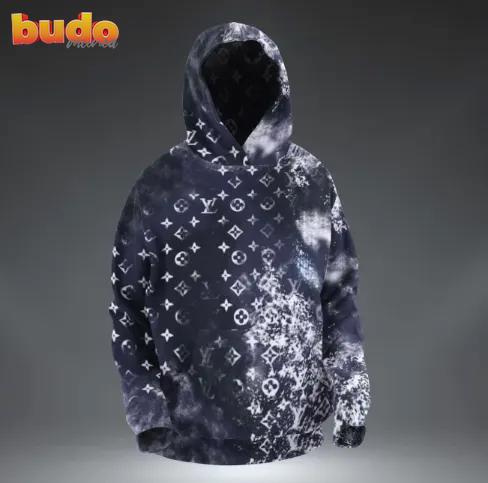 Louis vuitton grey hoodie luxury brand clothing clothes outfit for men