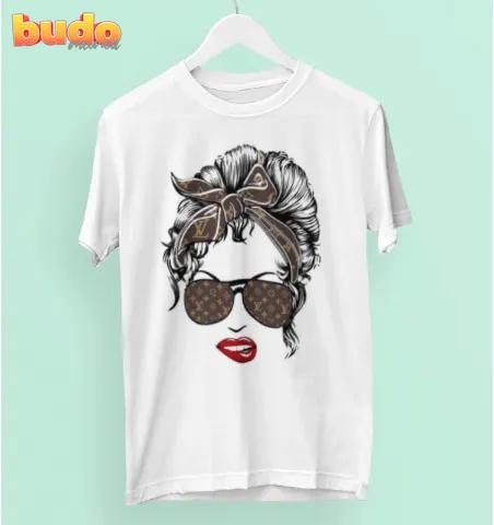 Louis vuitton lady girl white luxury brand t-shirt for men women