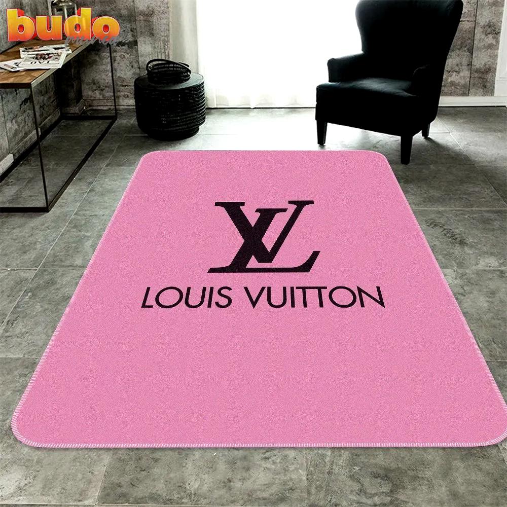 Louis vuitton light pink fashion rug carpet home decor luxury brand