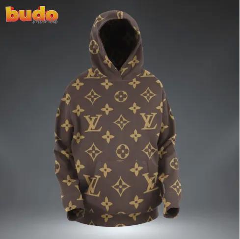 Louis vuitton lv brown hoodie luxury brand clothing clothes outfit for men