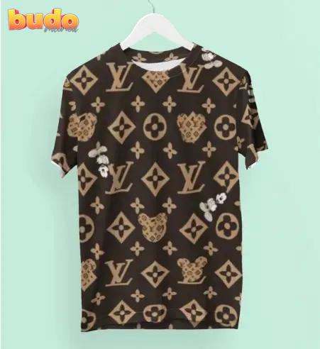 Louis vuitton mickey brown luxury brand premium unisex t-shirt outfit for men women