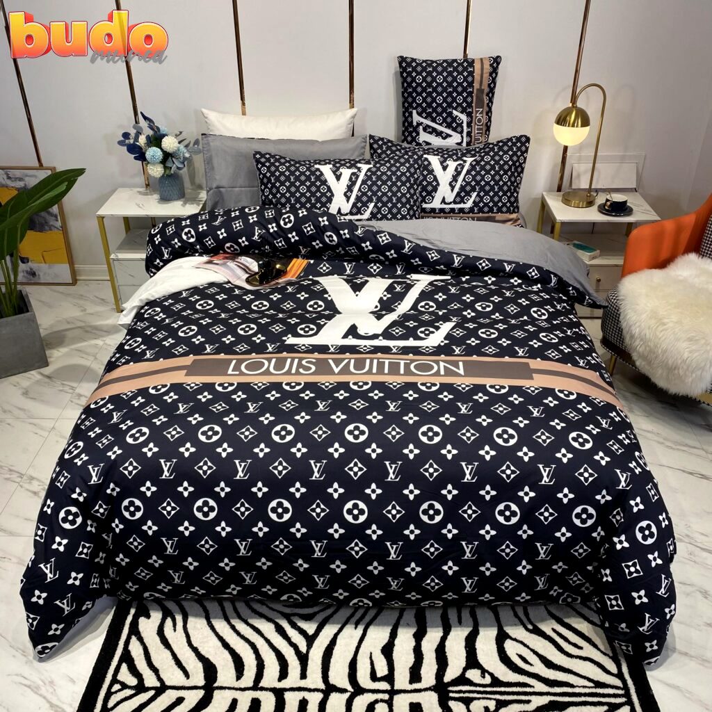 Louis vuitton monogram luxury brand high-end bedding set lv home decor