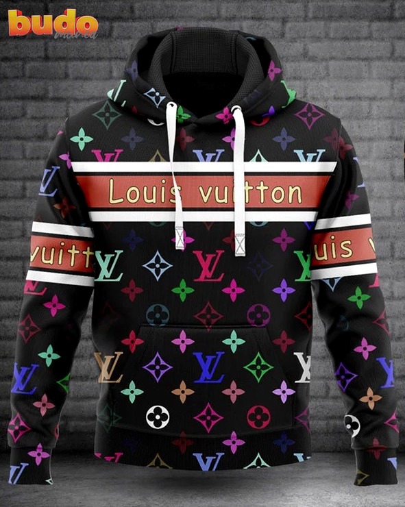 Louis vuitton multicolor unisex hoodie for men women luxury brand