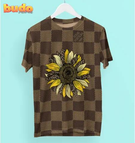 Louis vuitton sunflower luxury brand t-shirt for men women