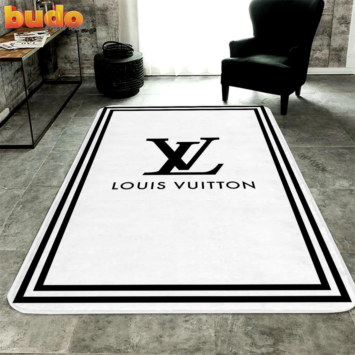 
                louis vuitton white luxury fashion luxury brand premium rug carpet home decor
            
