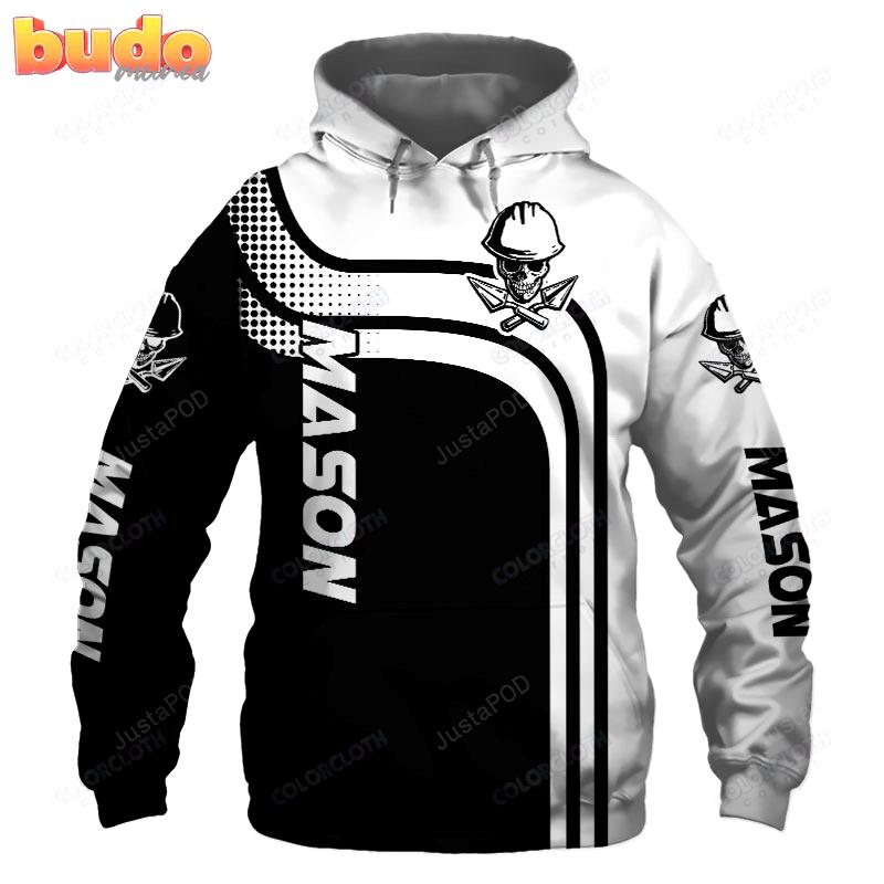 Mason black 3d all print hoodie, zip- up hoodie