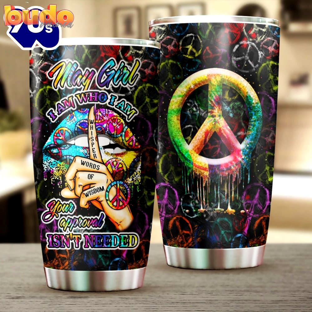 May girl hippie personalized tumbler