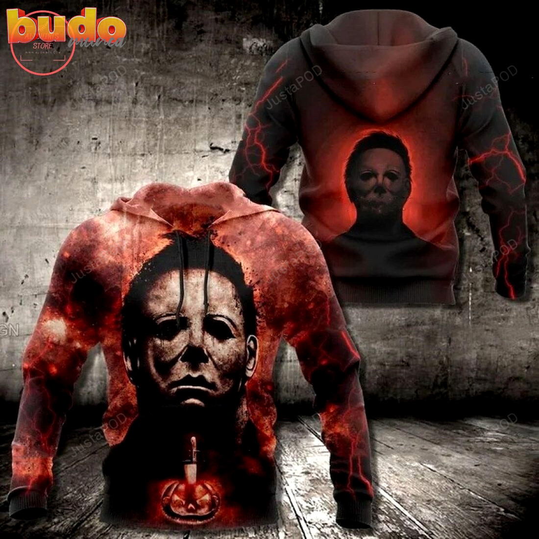 Michael myers horror halloween 3d all over printed hoodie, zip- up hoodie