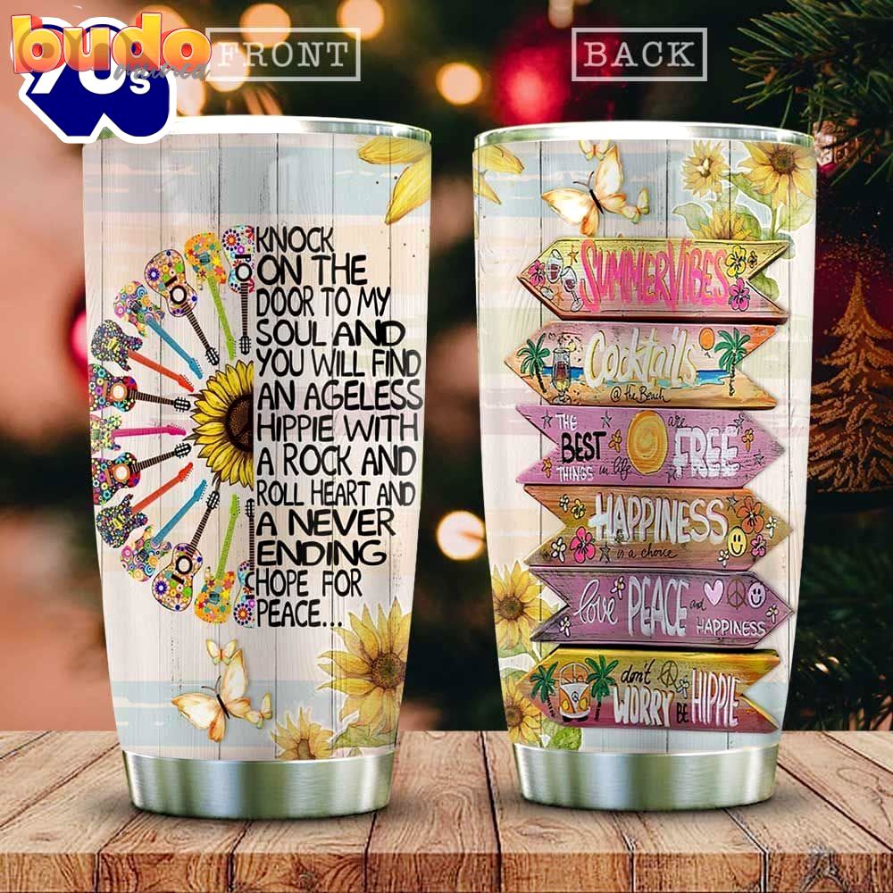 Music guitar hippie summer personalized…