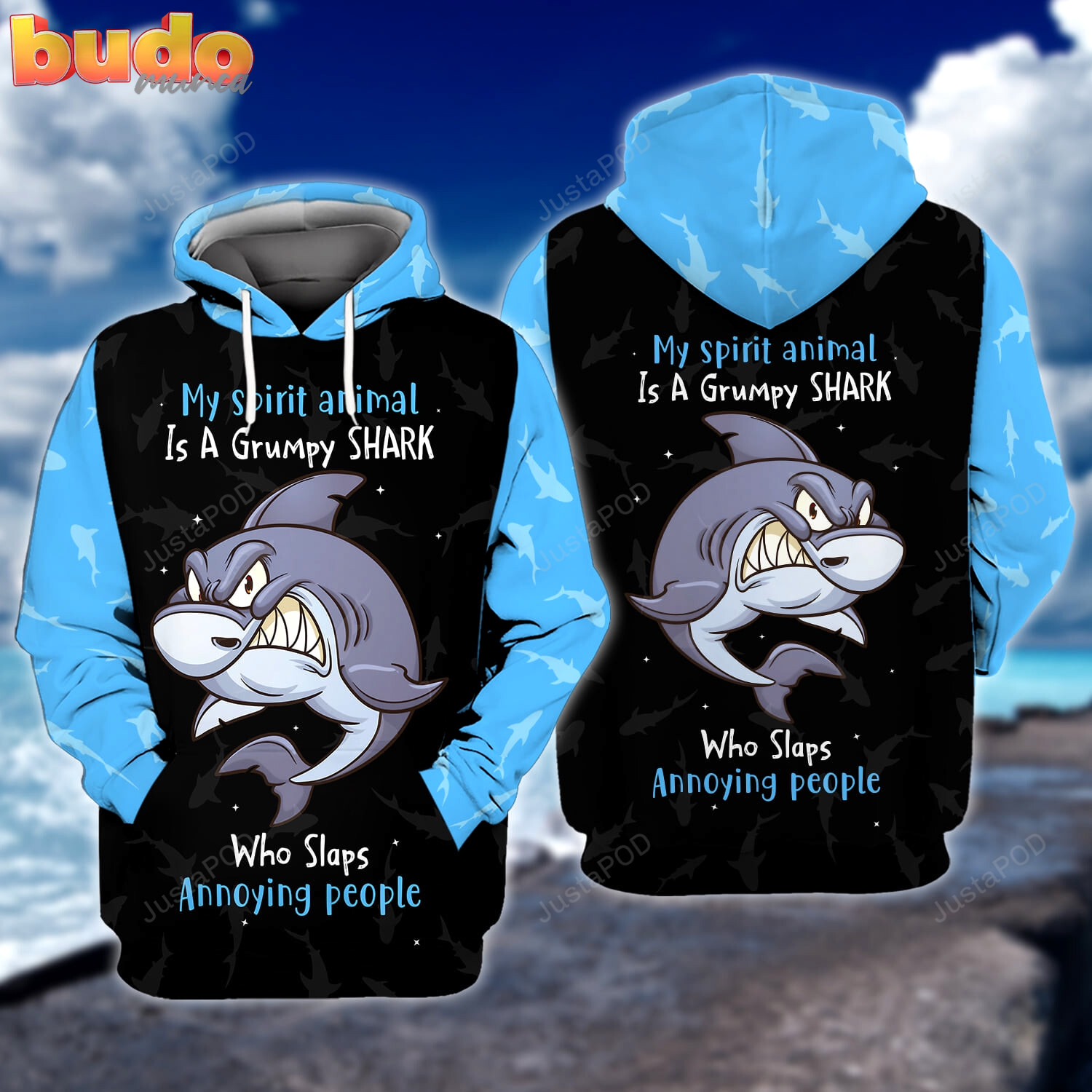 My spirit animal 3d all print hoodie, zip- up hoodie
