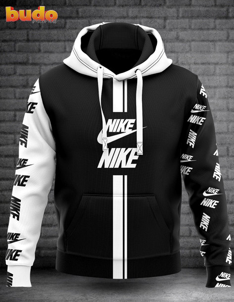 Nike black and white unisex hoodie luxury brand outfit for men women