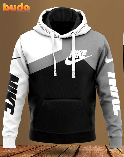 Nike grey and white unisex hoodie luxury brand outfit for men women