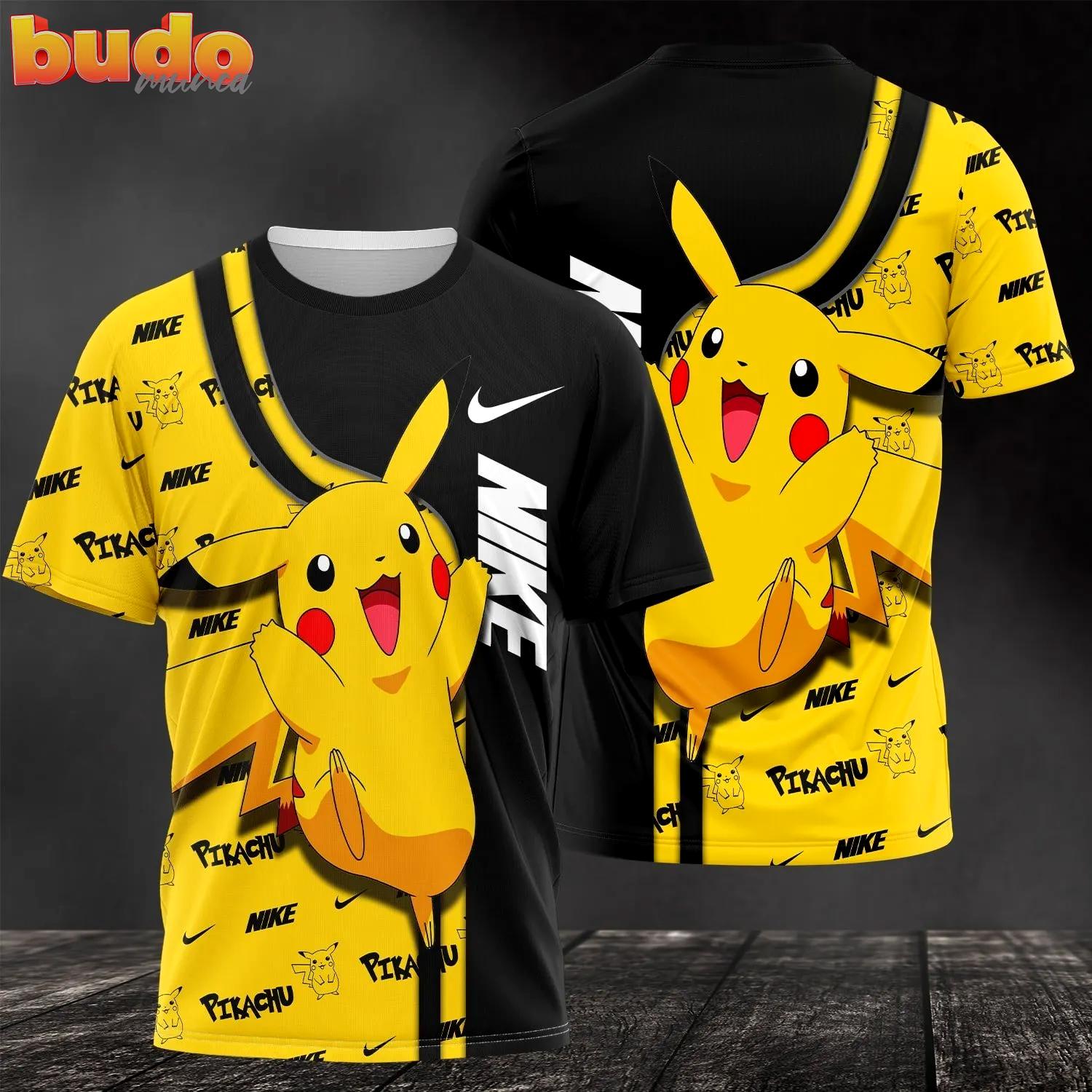 Nike pickachu premium luxury brand t-shirt outfit for men women