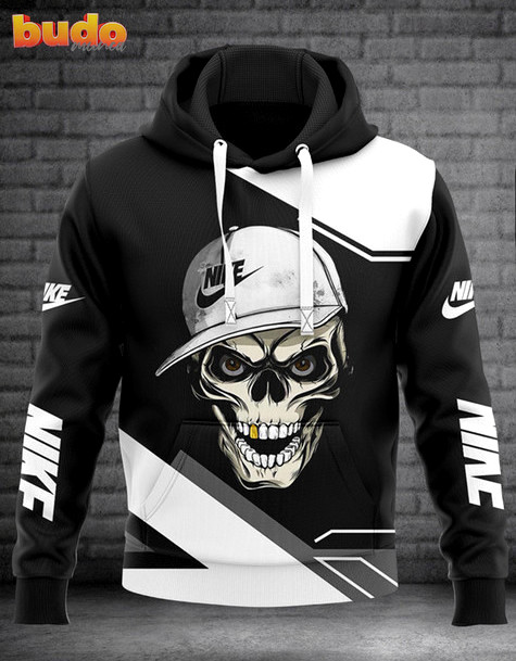 Nike skull luxury brand unisex hoodie for men women