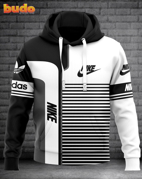 Nike white and black unisex hoodie luxury brand outfit for men women