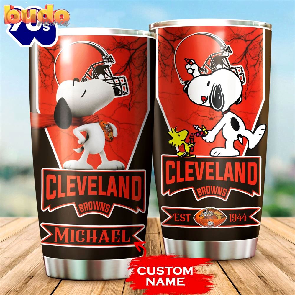 Personalized cleveland browns snoopy all…