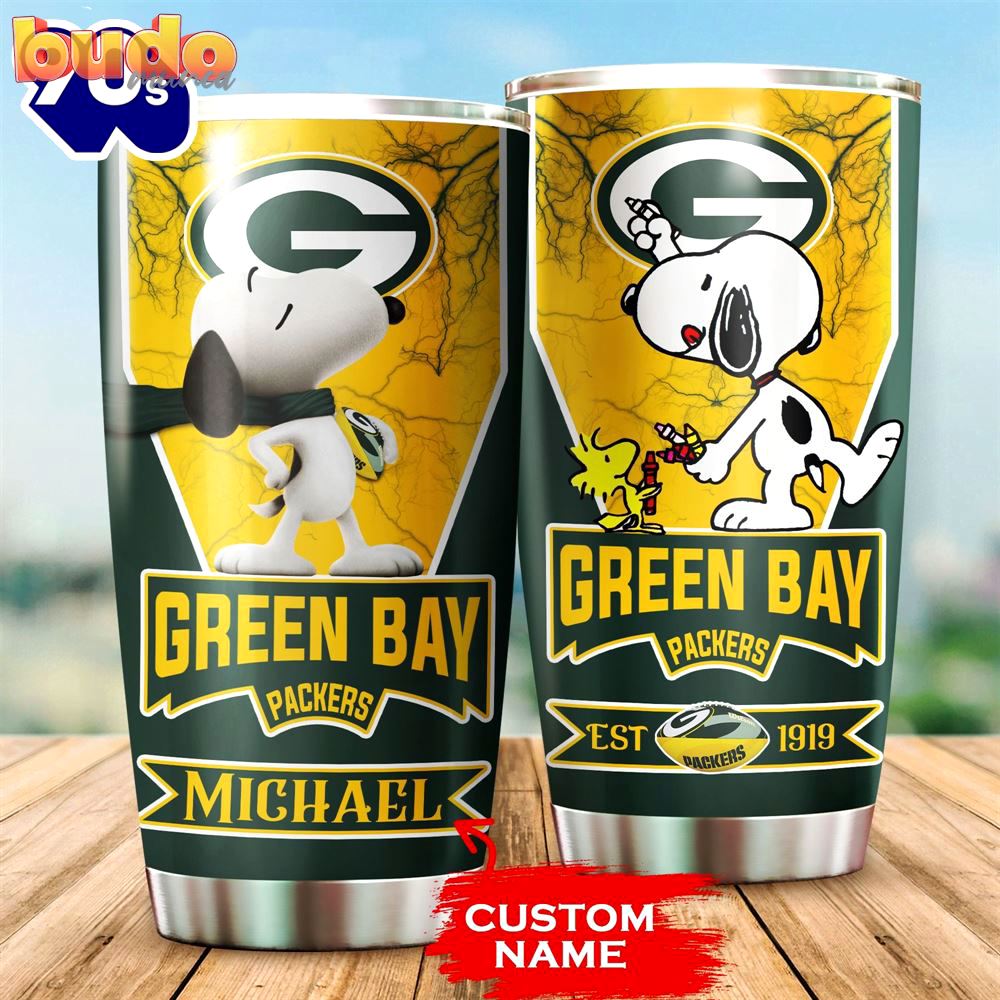 Personalized green bay packers snoopy…