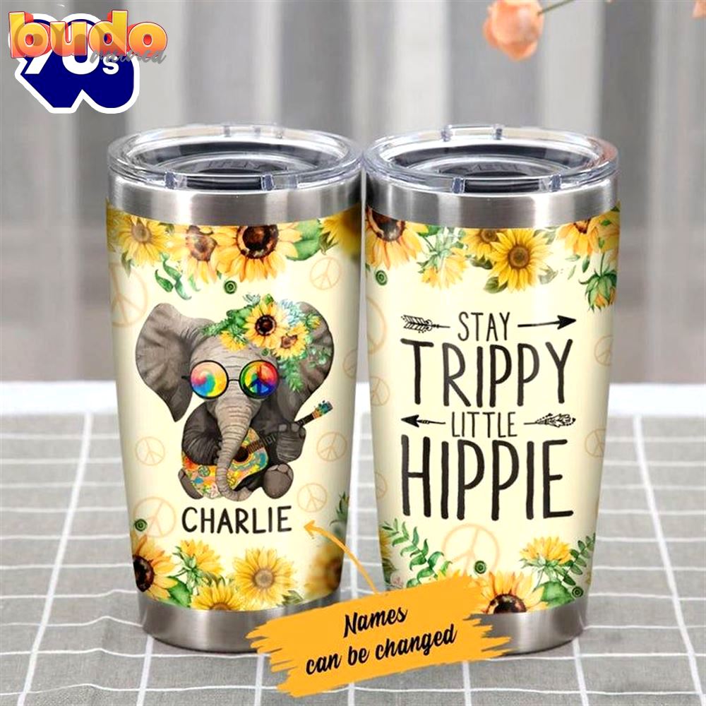 Personalized hippie elephant stay trippy…