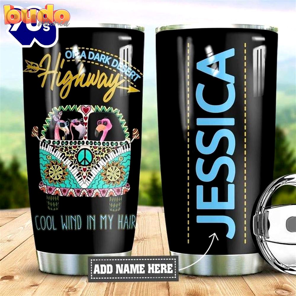 Personalized hippie flamingo 8 cool…