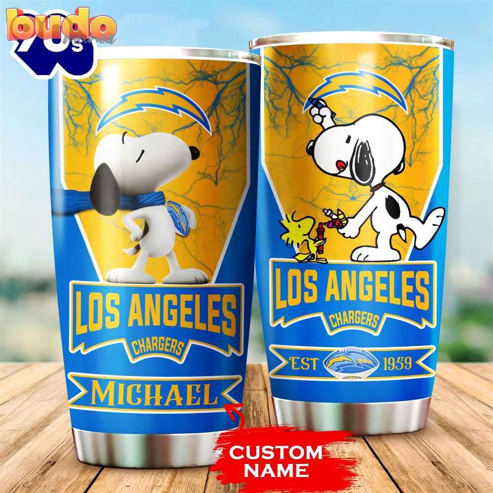 Personalized los angeles chargers snoopy…
