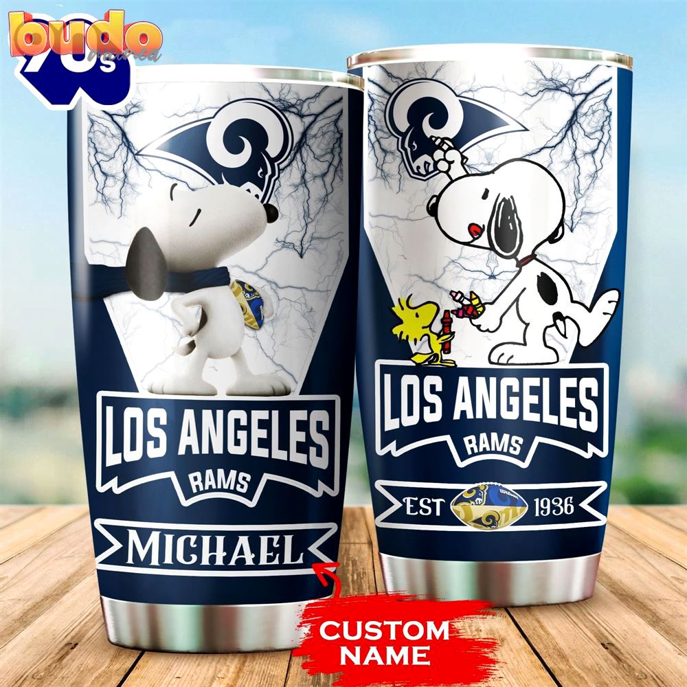 Personalized los angeles rams snoopy…