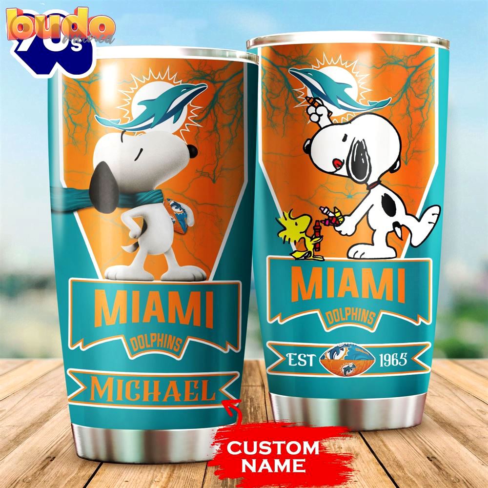 Personalized miami dolphins snoopy all…