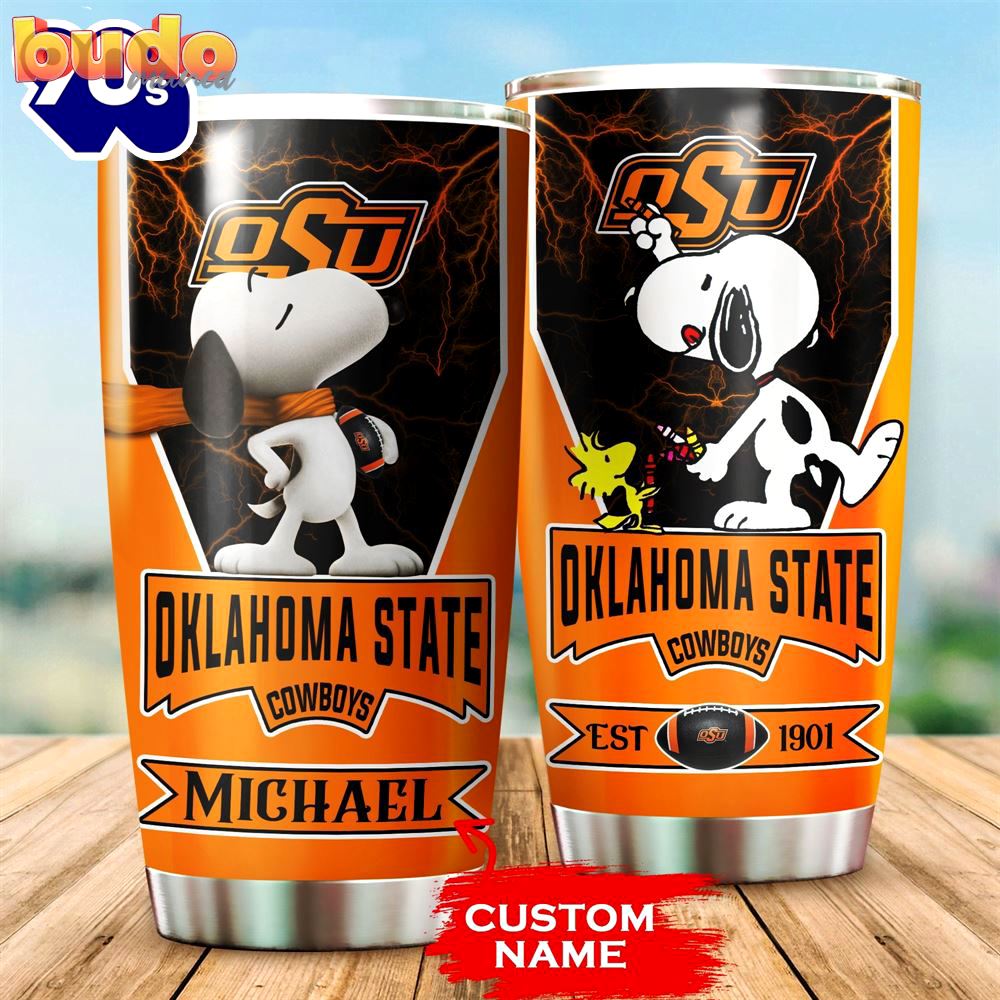 Personalized oklahoma state cowboys snoopy…