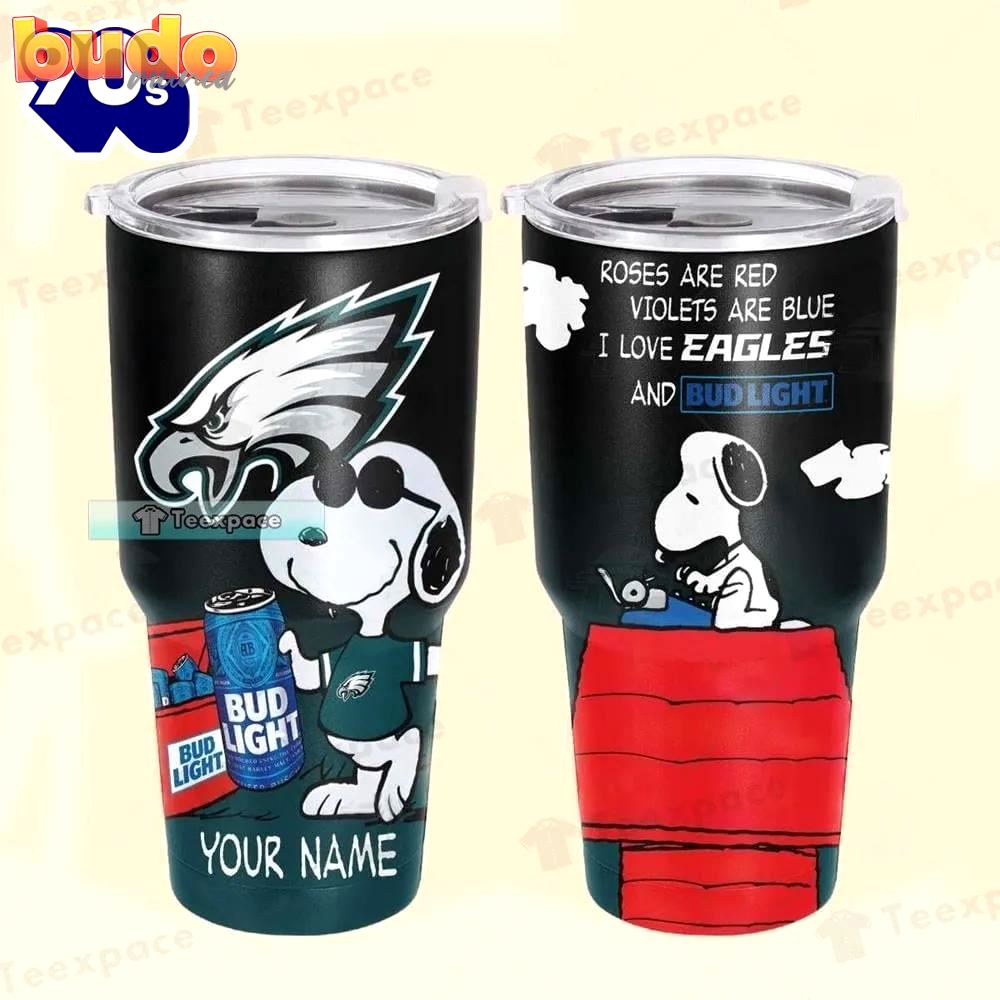 Personalized philadelphia eagles snoopy bud…