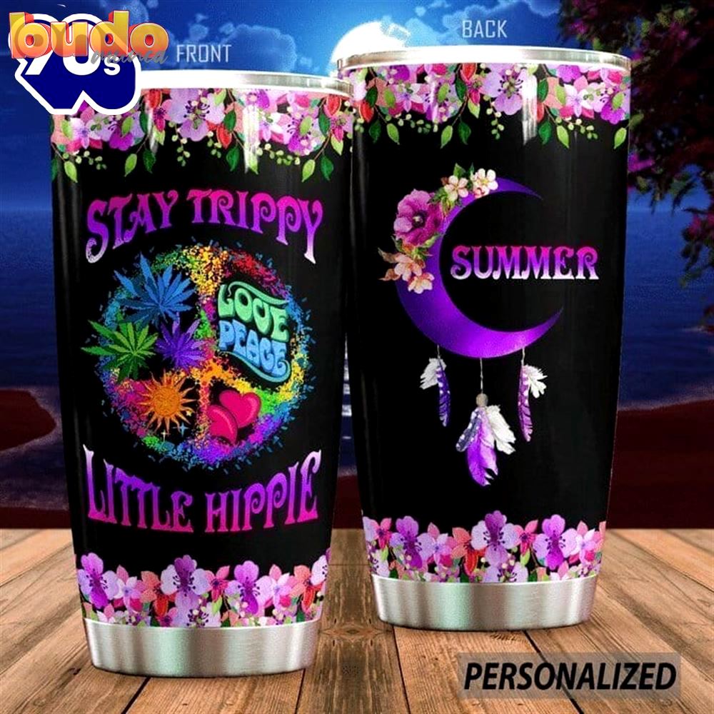 Personalized stay trippy little hippie…