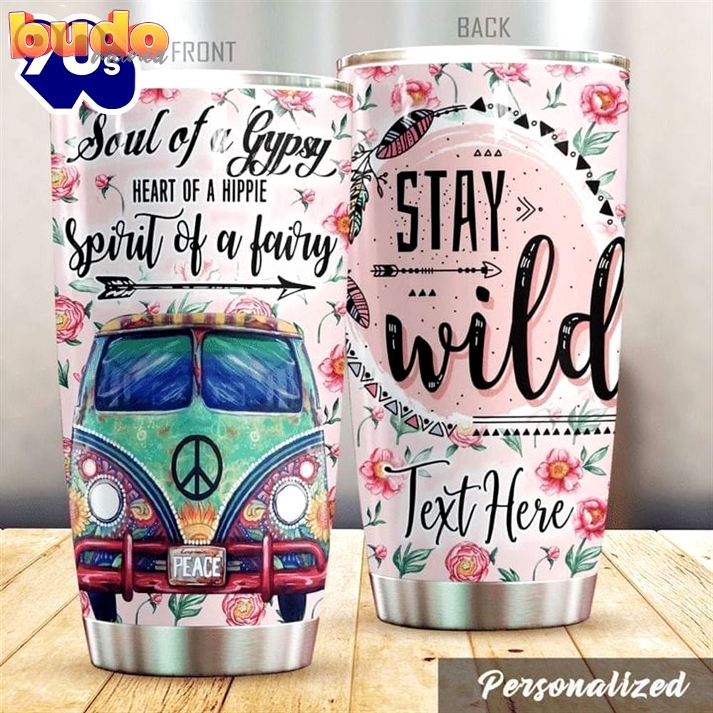 Personalized stay wild hippie van…