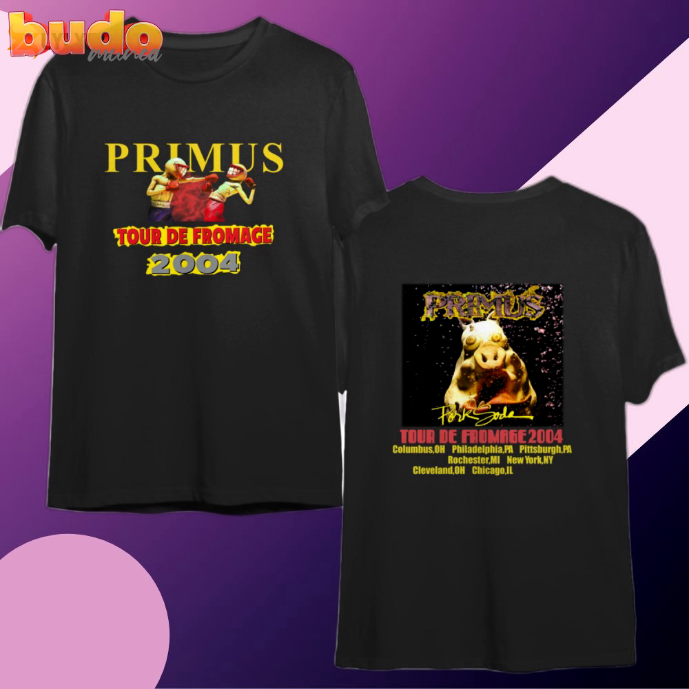 Pork soda tour primus rock band vintage 2-sides t-shirt