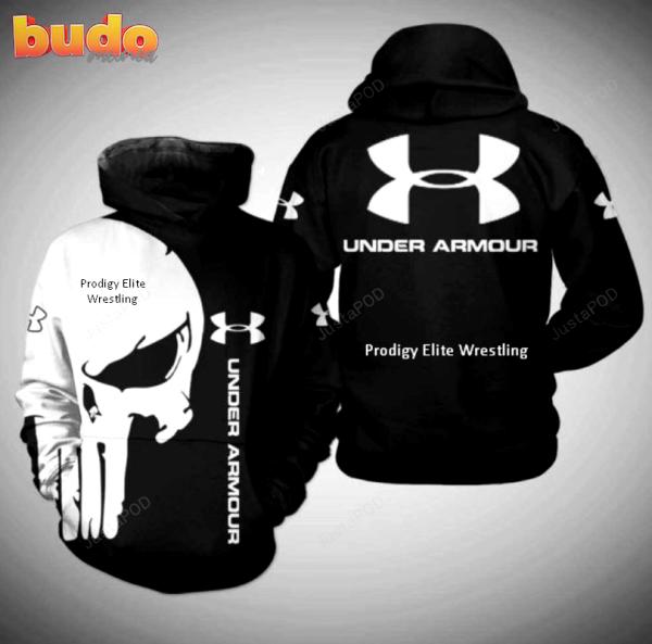 Prodigy elite wrestling under armour punisher skull 3d all over printed hoodie, zip- up hoodie