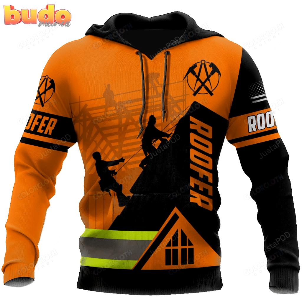 Roofer climbing 3d all print hoodie, zip- up hoodie