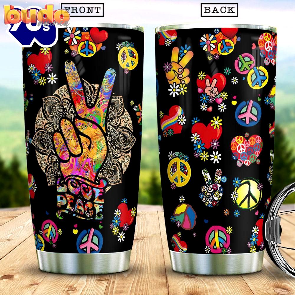 Sleepwish peace sign gold mandala…