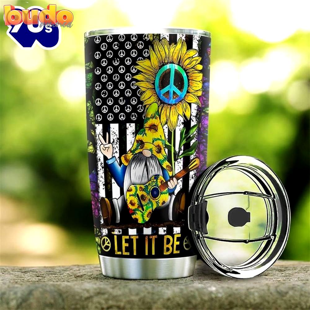 Sunflower hippie gnome stainless steel…