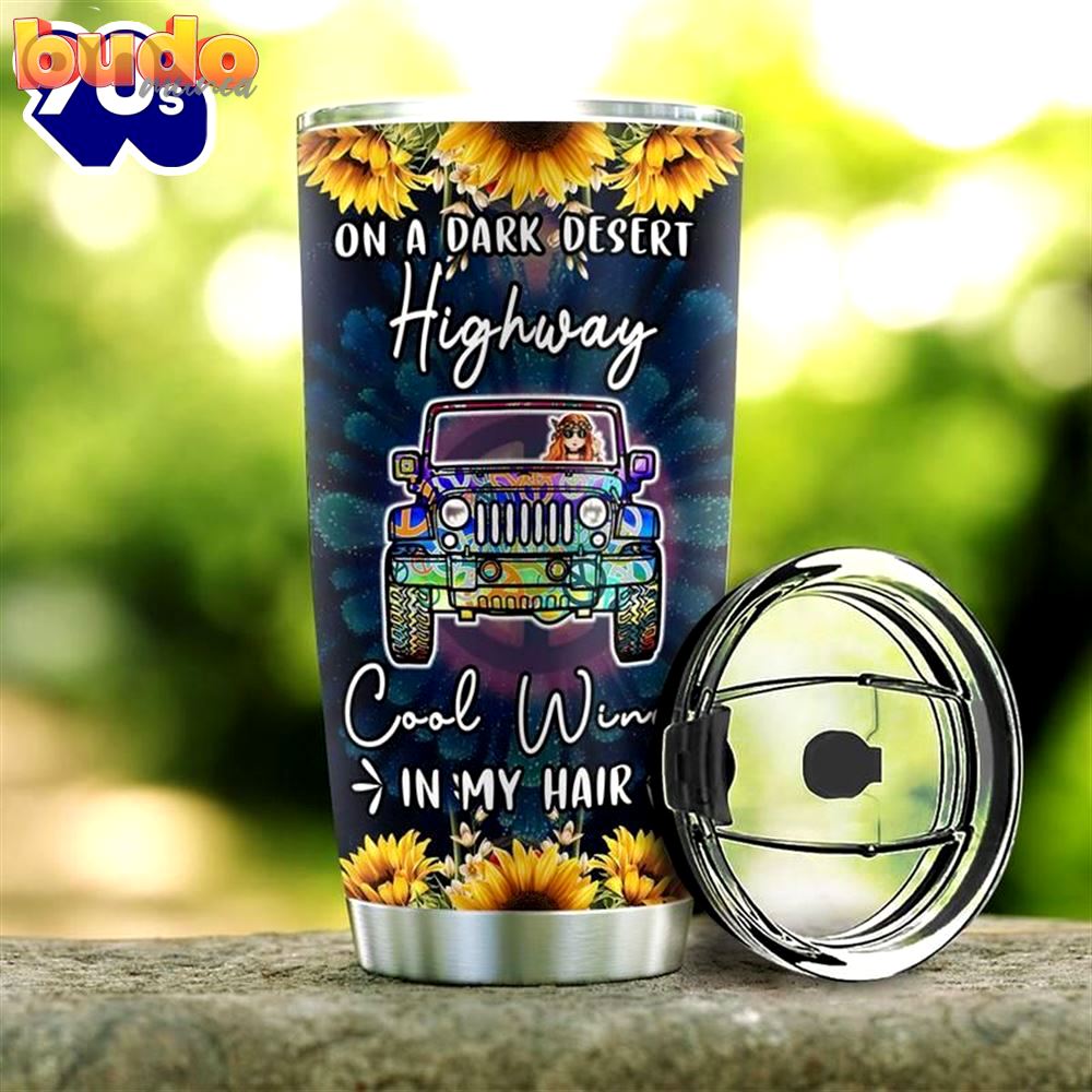 Sunflower hippie jeep stainless steel…