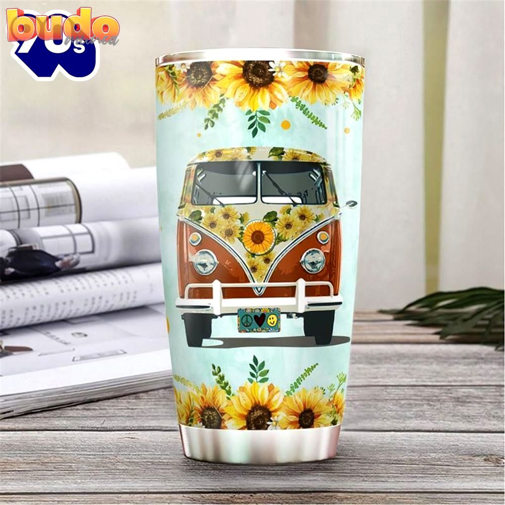 Sunflower hippie van stainless steel…