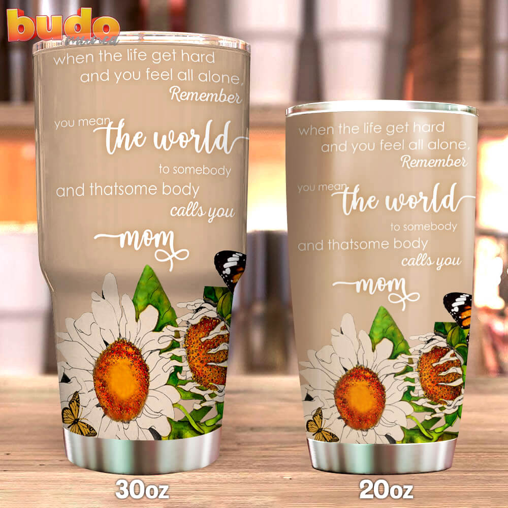 Sunflower tumbler to my mom…