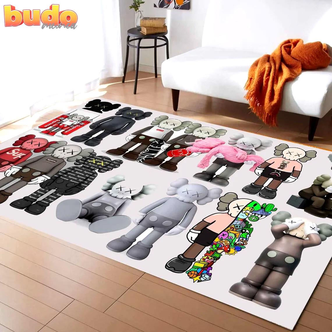 Supreme kaws rug carpet home decor luxury brand special gift