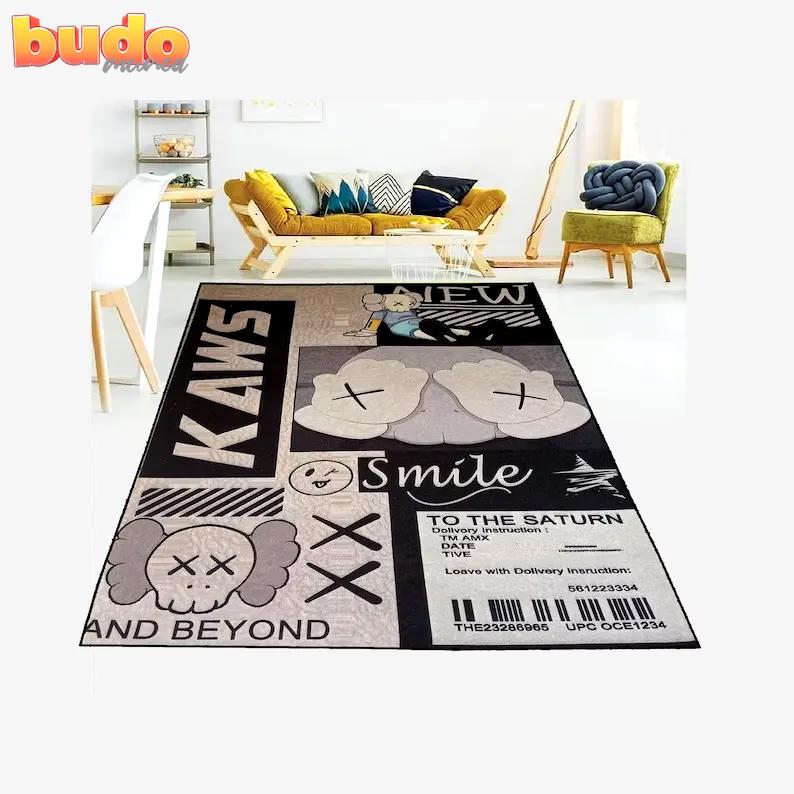 Supreme kaws wall art rug carpet home decor luxury brand special gift